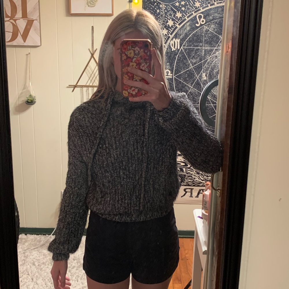 Fuzzy Sweater Hoodie